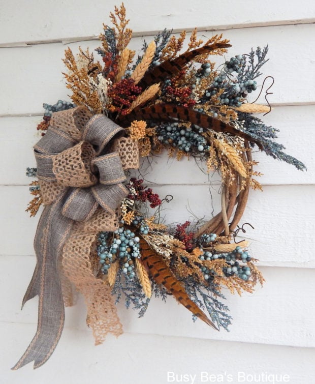 15 Colorful Handmade Summer Wreath Ideas To Refresh Your Front Door (13)