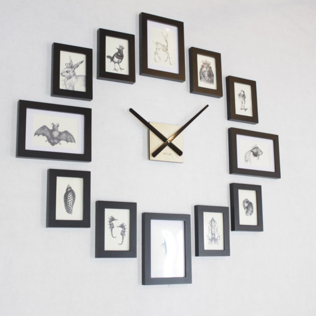 17 Inspirational Handmade Wall Clock Ideas That You Can Express Yourself With (13)