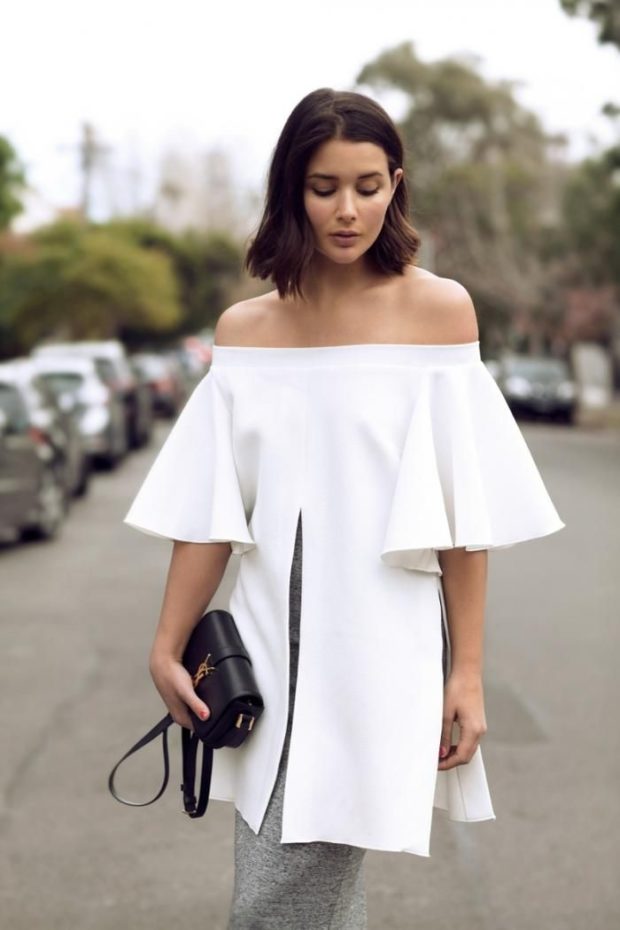 The Hottest Summer Fashion Trend: 20 Stylish Off the Shoulder Top Outfit Idea