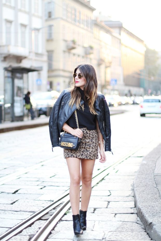 17 Cool Ways to Style a Leather Jacket This Fall