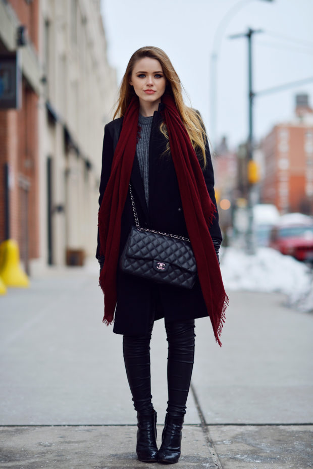 Warm and Cozy Scarf for Cold Winter Days: 18 Lovely Outfit Ideas (Part 2)