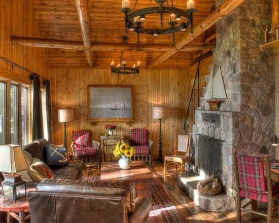 18 Cozy and Rustic Cabin Living Room Design Ideas