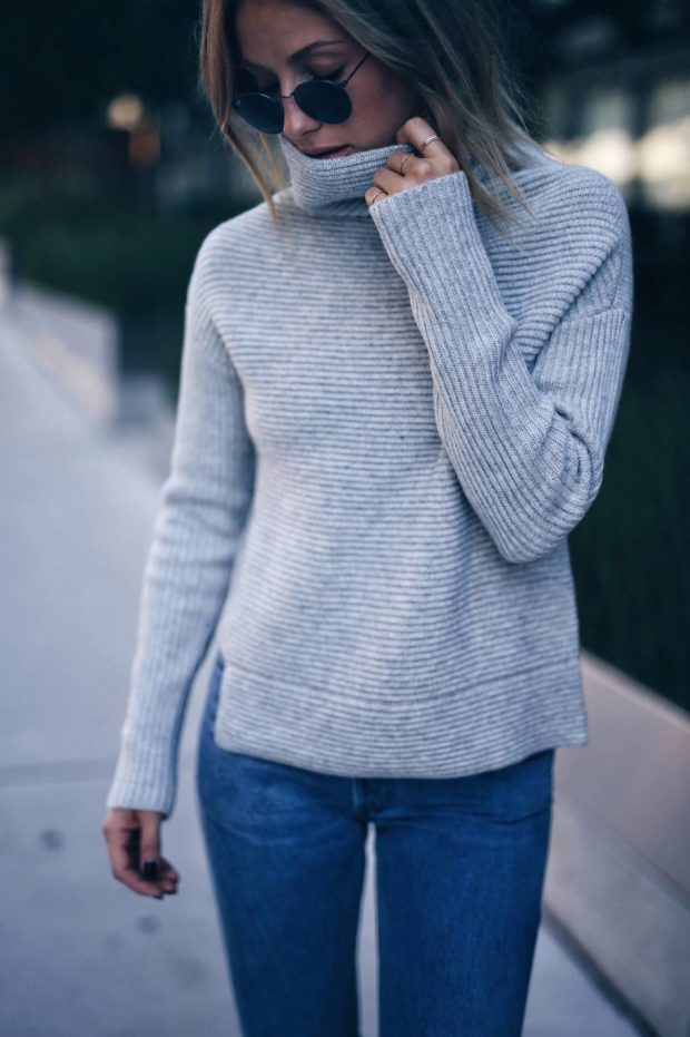 18 Stylish Outfit Ideas How To Make A Turtleneck Look Cool