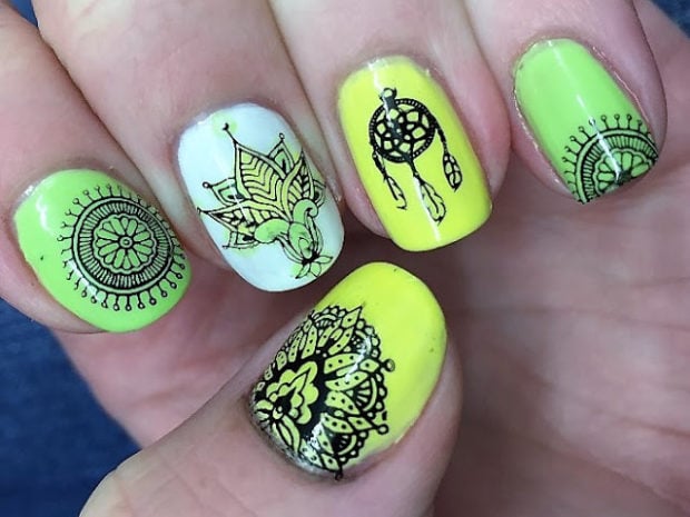 Hippy and Boho Nail Art Ideas for Cute Nails