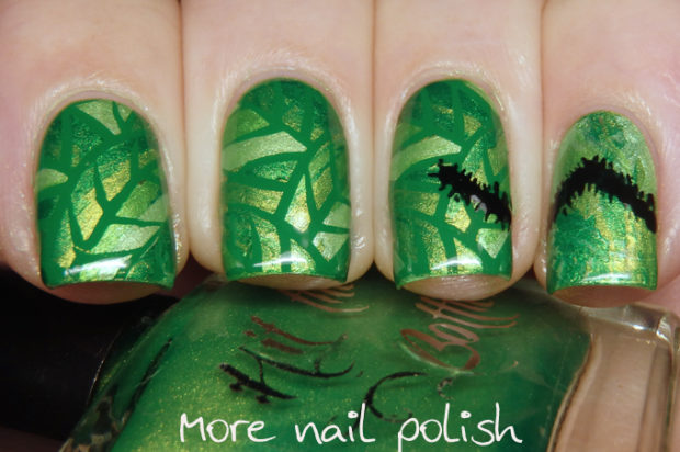 Creative Green Nail Art Ideas inspired by Rainforest