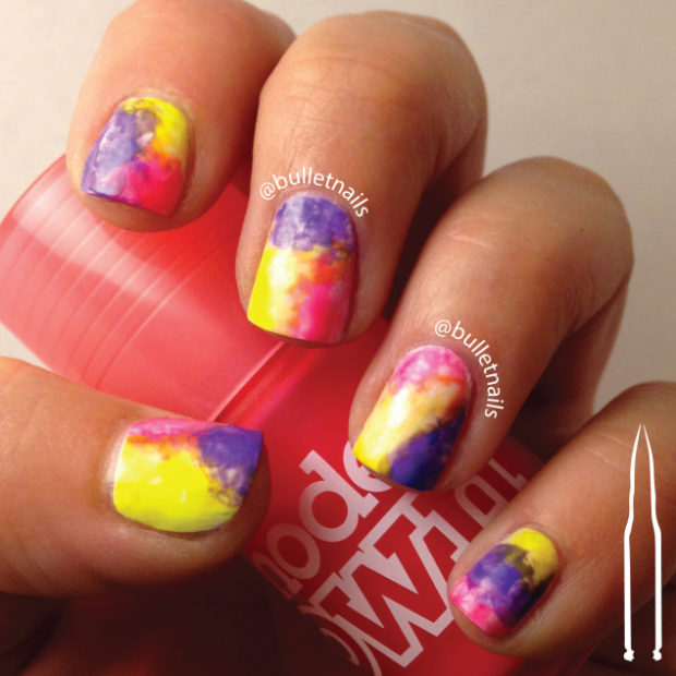 Spring Nails: Colorful Watercolor Nail Art Ideas