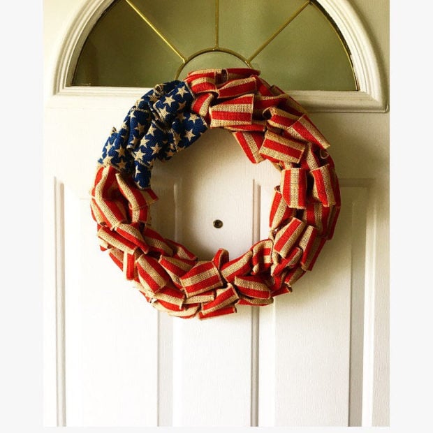 15 Patriotic Handmade Wreath Designs For 4th Of July