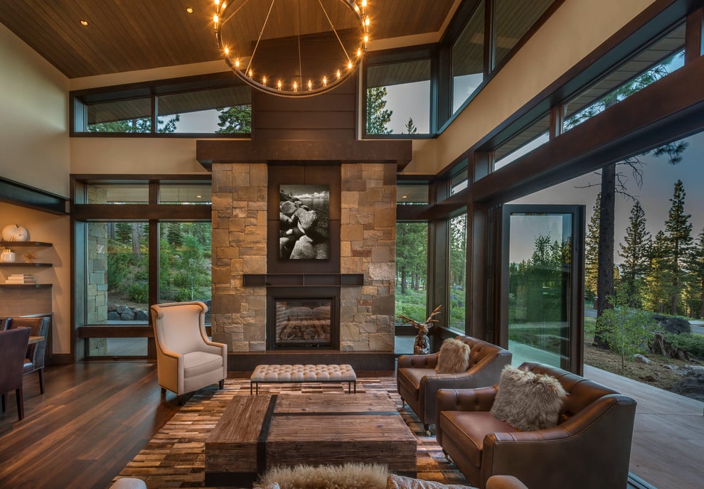 rustic cabin living room ideas