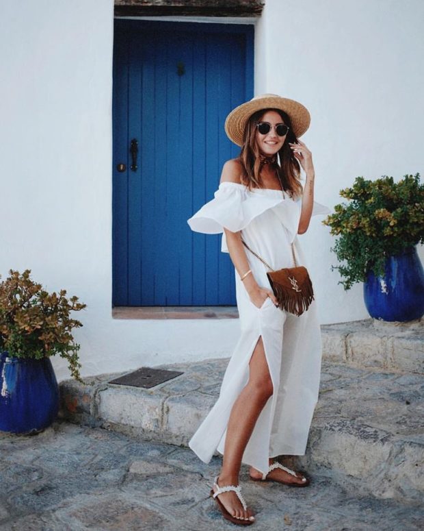 Romantic Summer Looks: 15 White Dress Outfit Ideas