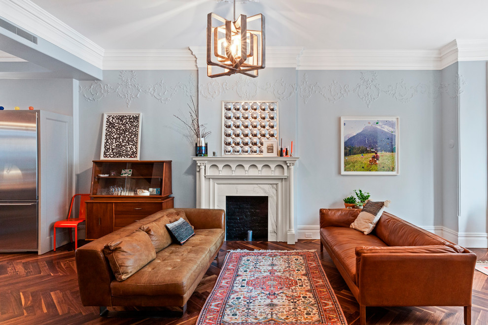 cozy ecclectic living room