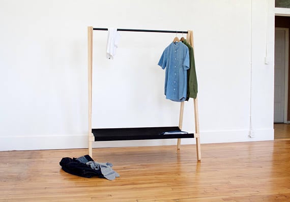 16 Unique Handmade Clothing Rack Designs To Display Your Clothes