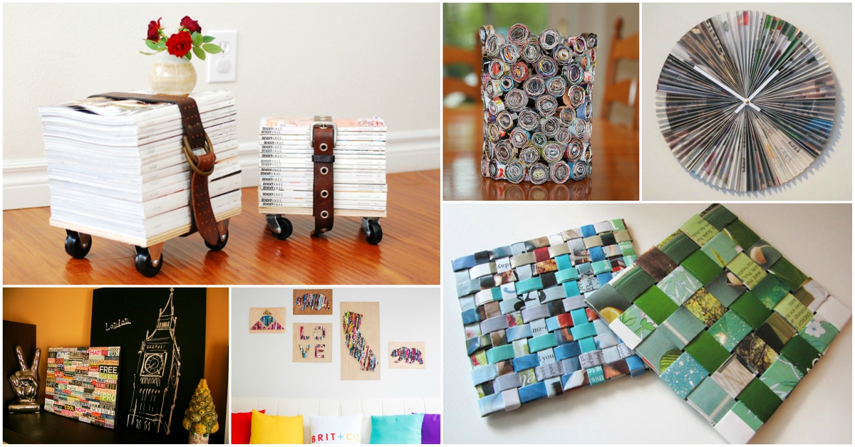 DIY Project 15 Creative Ways to Repurpose Old Magazines Style Motivation