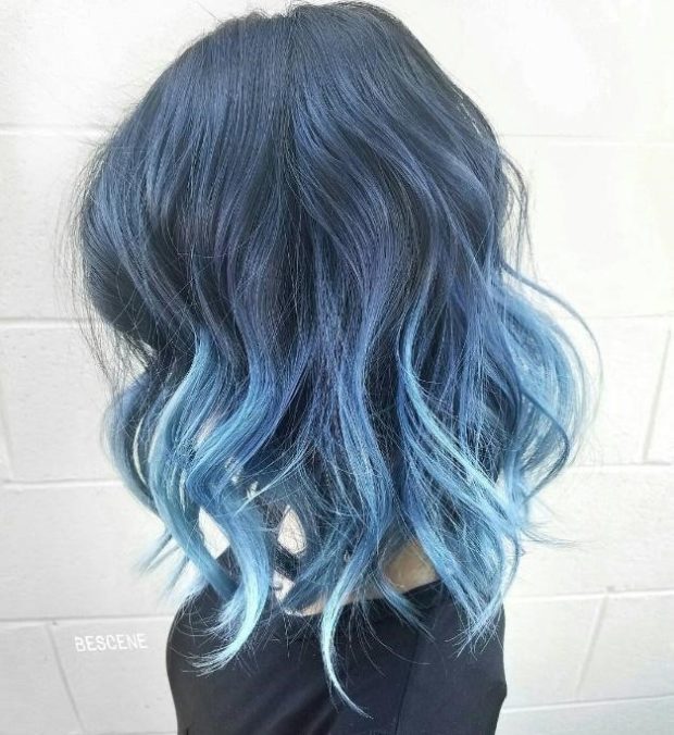 Fresh And Cool Blue Ombre Hair Styles