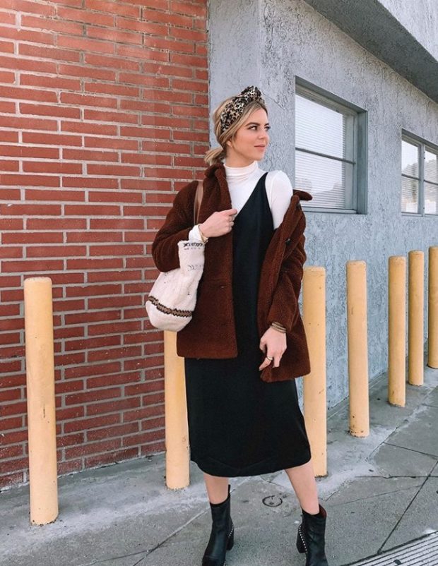 The Warm And Chic Winter Staple 13 Ideas How To Style A Teddy Coat