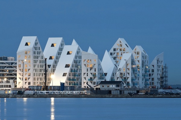 Spectacular Building That Looks Like A Giant Iceberg - spectacular, iceberg, denmark, building, apartments, amazing