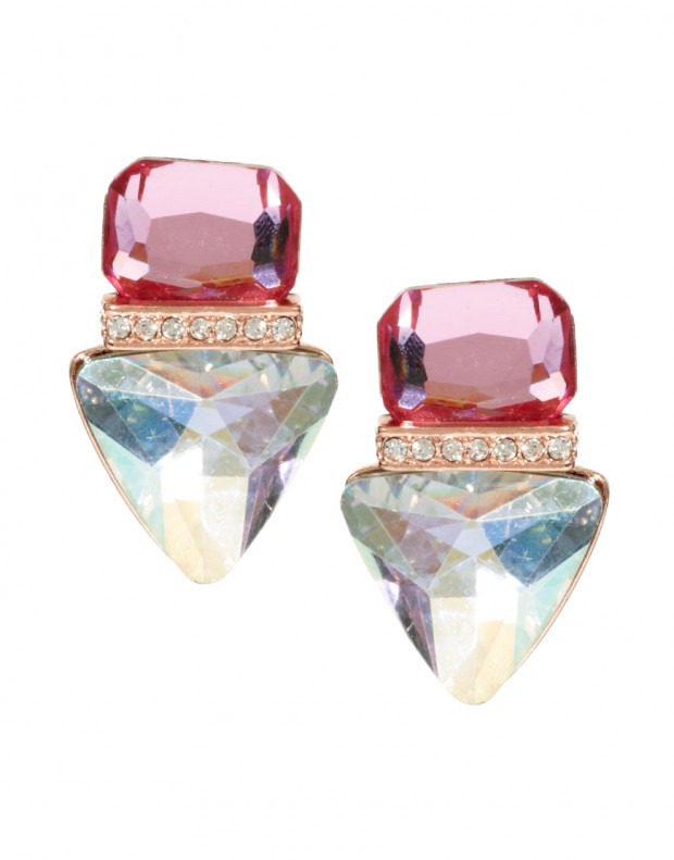 Jewelled-Triangle-Stud-Earrings