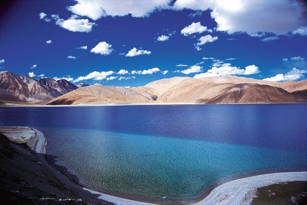 Pangong Tso Lake in the Himalayas_