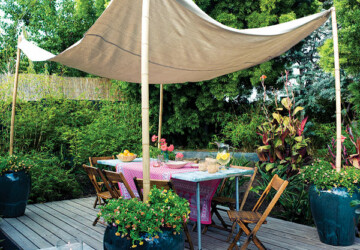 How To Decorate Outdoors On Budget - home, garden, furniture, create, canopy, budget, bed