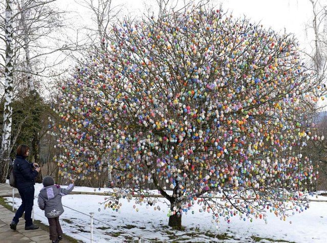 10.000 eggs on Easter tree -