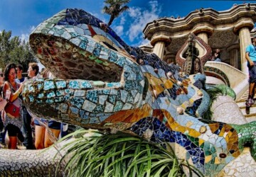 Park Güell in Barcelona - barcelona, architecture