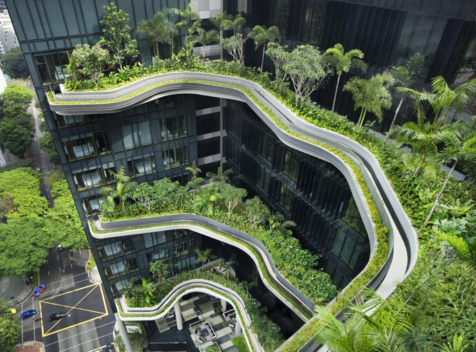 Hotel-as-Garden PARKROYAL on Pickering by WOHA -