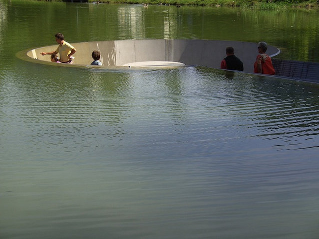 Platform In The Middle Of A Lake -