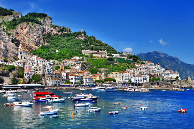 stunning coast of Amalfi, Italy