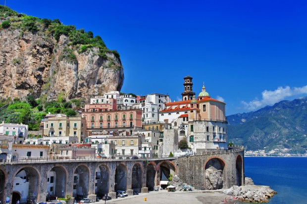 pictorial amalfi coast , Atrani village. Italy