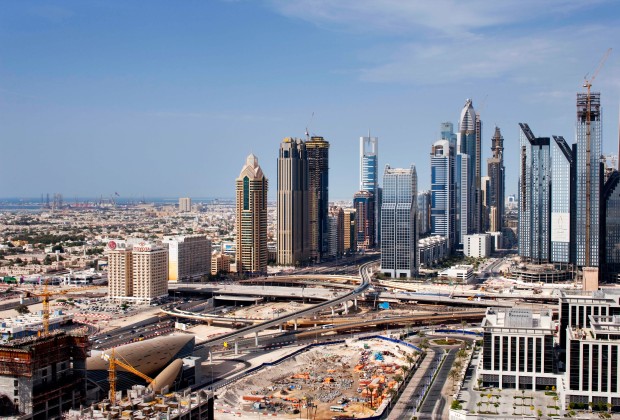 A skyline view of Dubai, UAE