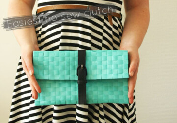 DIY – The Easiest No-Sew Clutch - diy, clutch