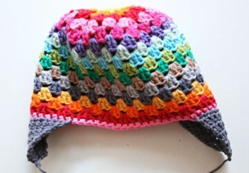 DIY Rainbow Beanie -