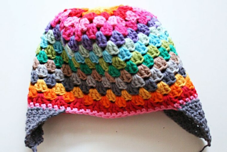 DIY Rainbow Beanie -