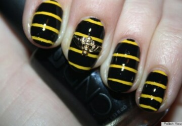 DIY Nail Art: Create A Buzz with 3D Bumblebee Manicure -