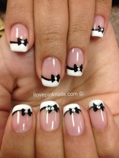 33 Cute Nail Ideas With Bows