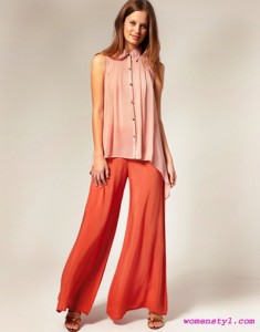 palazzo pants with suspenders