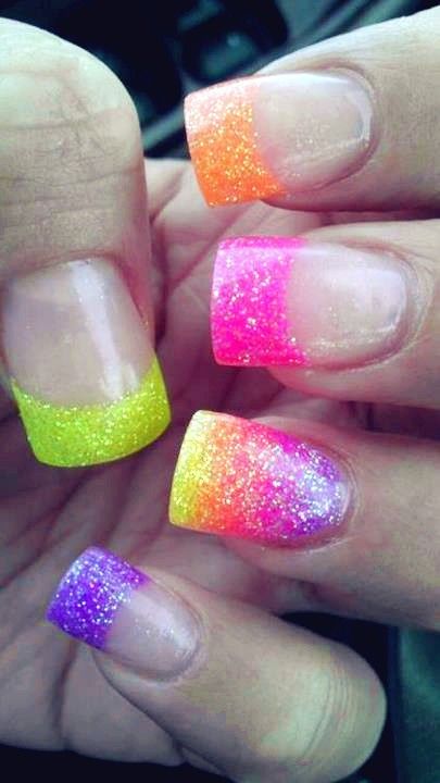 25 Cool Colorful Nail Art Ideas - Style Motivation