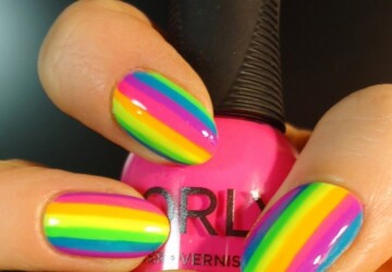 25 Cool Colorful Nail Art Ideas - Nail Art, nail, Cool, colorful nail, Colorful