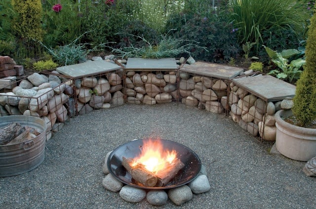 20 Amazing Gabion Ideas for Your Outdoor Area - outdoors, Gabion