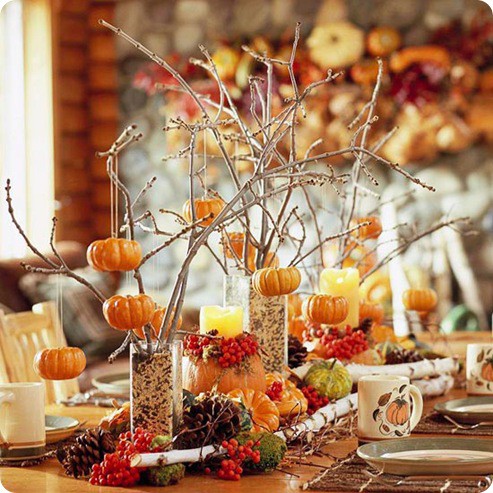 26 Great Fall Table Decorating Ideas (19)