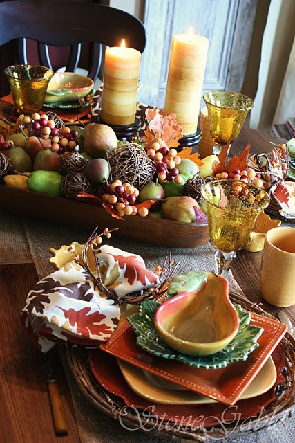 26 Great Fall Table Decorating Ideas (4)