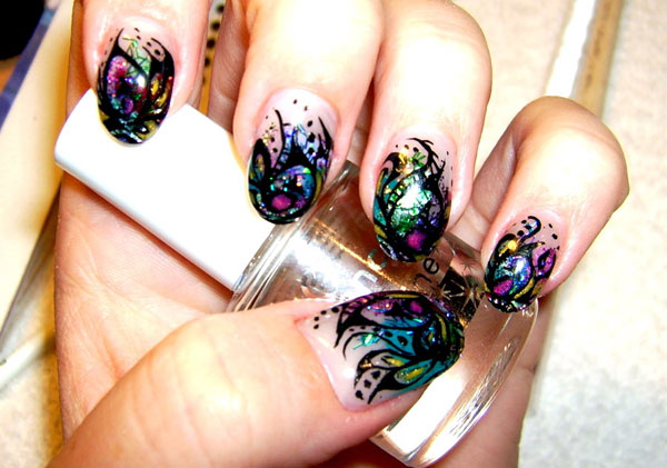 23 Popular Nail Art Ideas for This Season - popular nail art, nails, Nail Art