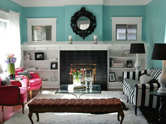 26 Amazing Ideas for Colorful Living Room (13)