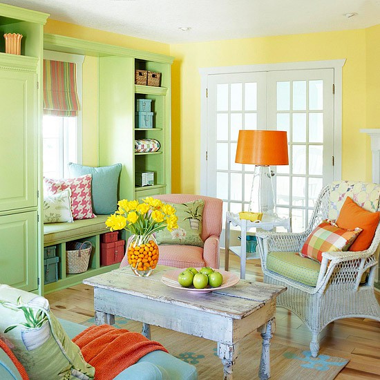 26 Amazing Ideas for Colorful Living Room (23)