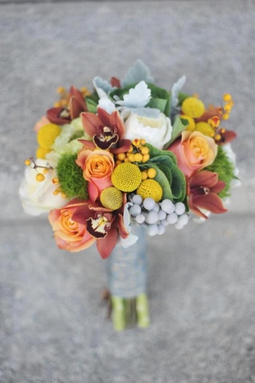 27 Romantic Fall Wedding Bouquets (16)