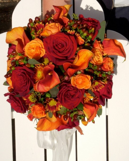 27 Romantic Fall Wedding Bouquets (25)