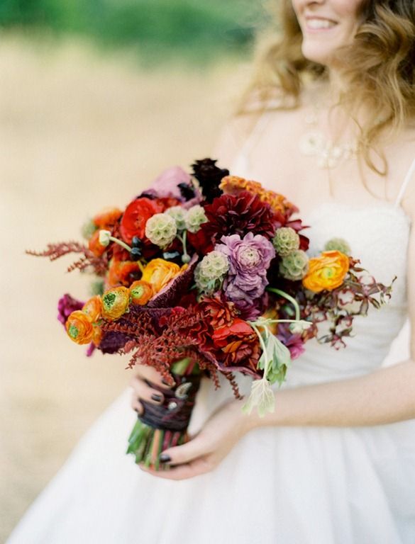 27 Romantic Fall Wedding Bouquets (5)