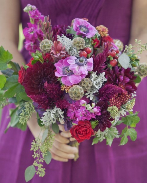 27 Romantic Fall Wedding Bouquets (9)