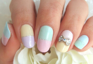 27 Simple and Cute Nail Art Ideas - simple, nails, Nail Art, ideas, Cute