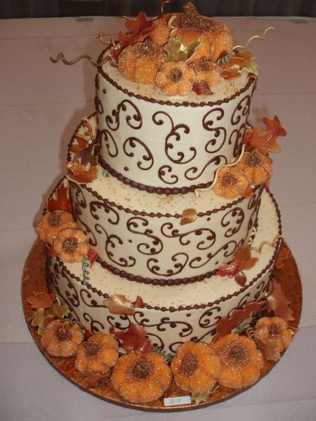 24 Great Ideas for Fall Wedding Cake Decoration