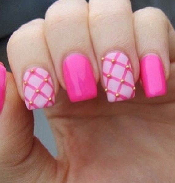 40 pink nail art ideas (8)